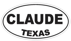 Claude Texas Oval Autoaufkleber oder Helmaufkleber D3271 Euro Oval - Bild 1 von 1