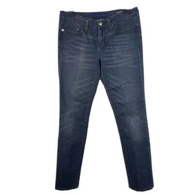 Pantalones de mezclilla ajustados Anthropologie Martin + Osa para mujer talla 27 x 30 azul lavado oscuro Foto 1 de 4