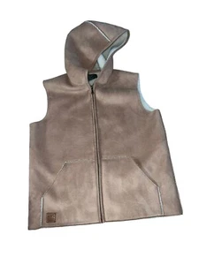 Lauren Ralph Lauren Equestrian Womens Sherpa Lined Hooded Vest Size Medium M - Picture 1 of 6
