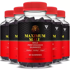 (5 Pack) Maximum Male Gummies MaximumMale Performance Gummy (5 Month Supply) - Picture 1 of 9
