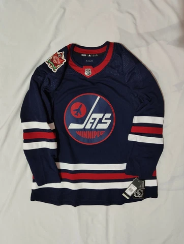 RARE!! Adidas Authentic NHL Heritage Classic Jersey Winnipeg Jets size 54 Cover