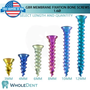 Tornillo de fijación de membrana de titanio autorroscante GBR odontología dental Ø1,6 mm - Imagen 1 de 7