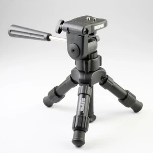 Sunpak MiniPro Plus Tabletop Tripod 7.5" to 12" + 3-Way Head - Picture 1 of 4