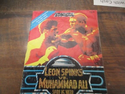1978 Official Boxing Program Leon Spinks Vs Muhammad Ali  Battle Of New Orleans - Image 1 of 4