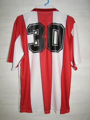 #30 STOKE CITY FC 1996-97 HOME SHIRT ASICS JERSEY SOCCER SIZE L Cover