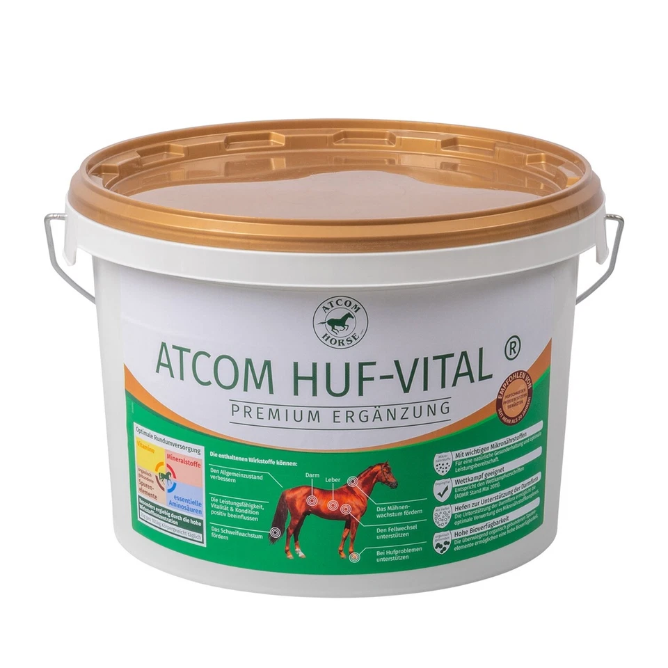 ATCOM HUF-VITAL Zusatzfutter für Pferde - 5kg