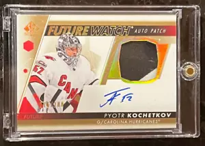 Pyotr Kochetkov Future Watch Auto Patch #/100 2022-23 UD SP Authentic RC - Bild 1 von 2