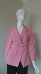 SHEIN. PINK JACKET SIZE 10. POLYESTER. - Picture 1 of 12