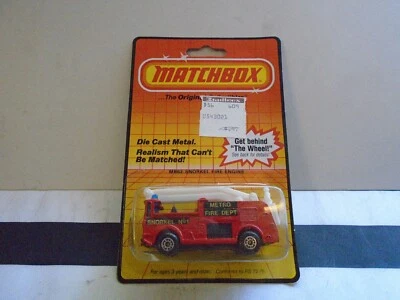 Matchbox 1-75 Superfast MB63 SNORKEL FIRE ENGINE MINT SEALED ON USA CARD! RARE - Image 1 of 2