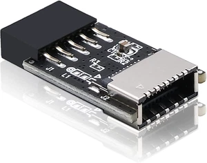 Adattatore Da USB 2.0  Internal Header(9 Pin) USB 3.1/3.2 Type-C (20 Pin)🚚🇮🇹 - Foto 1 di 8