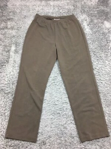 Chicos Easywear Pants Size 2 Short (Womens 12) Brown Stretch Pull On Straight Le - Picture 1 of 13