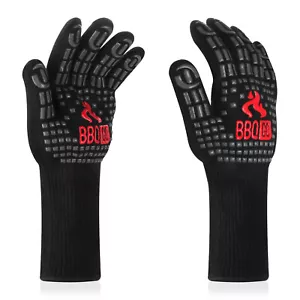 Inkbird 800℃ BBQ Cook High Temp Grill Gloves Oven Mitts Heat Resistant Kitchen - Picture 1 of 7