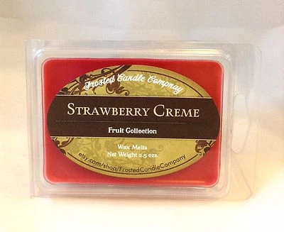 Strawberry Creme 2.5oz Soy Wax Melts Scent Fruit One Package Sugar Sweet Cream - Image 1 of 3