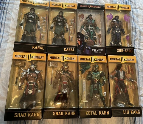 Mcfarlane Mortal Kombat 11 Lot Shao Kahn Kotal Liu Kang Kabal Subzero Frozen New Cover