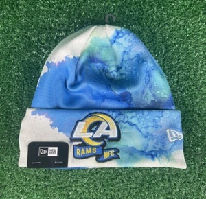 New Era Los Angeles Rams NFL Sideline Ink Knit Beanie Blue - Picture 1 of 3