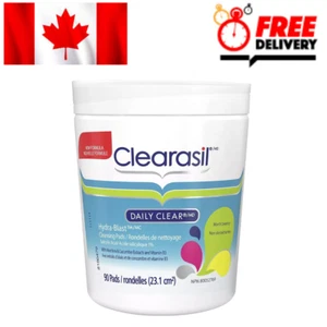 Clearasil Daily Clear Hydra Blast Cleansing Pads, Acne Treatment, 90 Count - Picture 1 of 3