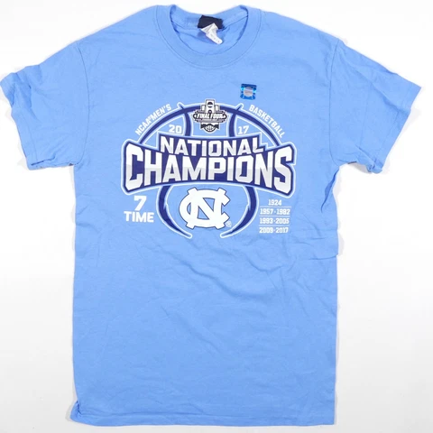 UNC Tar Heels 2017 Basketball NCAA National Champions Shirt Adult Small Men's Cover