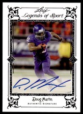 Doug Martin 2012 Leaf Legends of Sport Silver Auto 04/10 Boise State Broncos