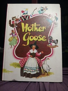 Vintage Mother Goose 1950s Nursery Rhyme Book (Whitman) Retro Nursery Decor - Picture 1 of 9