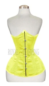 Heavy Duty 26 Double Steel Boned Waist Training Satin Underbust Corset 8422-S - Picture 1 of 20