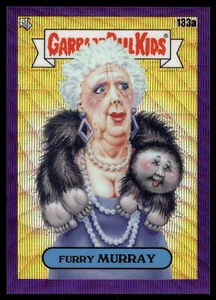 2021 Topps Chrome Garbage Pail Kids Series 4 Furry Murray Purple Wave /250 #133a - Picture 1 of 2