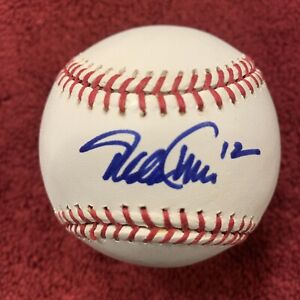 Todd Walker Signed OML Baseball- MLB Autograph College World Series MOP Red Sox
