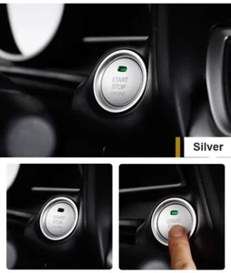 Cubierta de botón de arranque interior plateada para Mazda 3 6 CX-5 CX-4 - Imagen 1 de 6