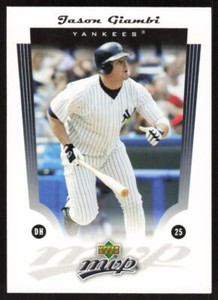 2005 Upper Deck MVP   Jason Giambi #38 New York Yankees