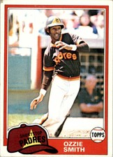 1981 Topps Baseball Ozzie Smith m #254