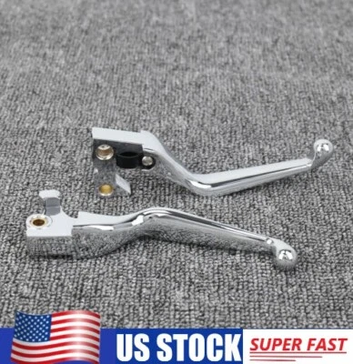 Chrome Brake Clutch Levers For Harley Iron 883 Sportster 1200 XL1200 72 04-13 US - Image 1 of 4