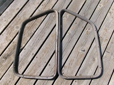 1951 - 1954 CHEVROLET GMC PICKUP TRUCK DOOR WINDOW GARNISH TRIM PAIR ORIGINALS - Image 1 of 4