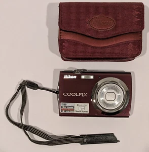 Nikon Coolpix S230 Digital Camera 10MP 3X Zoom 3" LCD Touch Screen Plum - Picture 1 of 10