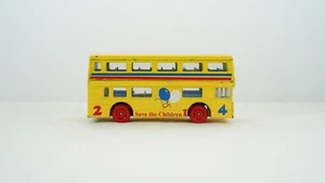 1972 Matchbox Super Kings Diecast Save The Children D/Deck Bus No Box B59 - Picture 1 of 7