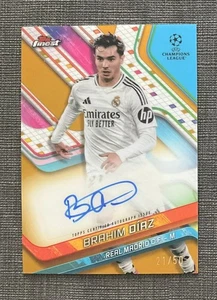 Brahim Diaz 2024-25 Topps Finest UCC Base Auto Gold Lava Refractor 21/50 - Picture 1 of 2