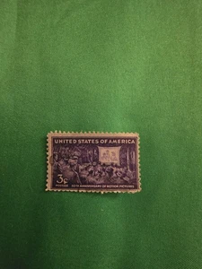 US Stamp 1944 50th Anniversary Motion Pictures 3c NH Canceled Collectible Gift - Picture 1 of 3