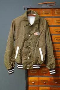 A&W Root Beer Vintage Bomber Jacket Men’s Size M Brown Made in USA Soda Coat - Picture 1 of 7