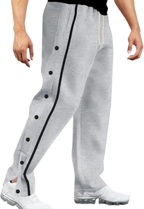 NEU Herren Tear Away Sporthose grau & schwarz Größe S - Bild 1 von 17