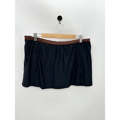 A.N.A Black Brown Swim Skirt Bathing Suit Bottoms Womens Size 18W NWT  - Image 1 of 4