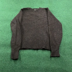 Vintage 50er Wollpullover Herren XS braun isländisch homespun Strick Glasgo Sweatshirt - Bild 1 von 9