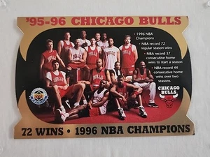 95-96 CHICAGO BULLS 72 WINS 1996 NBA CHAMPIONS CARD LIMITED EDITION - Picture 1 of 13