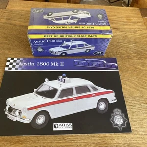 AUSTIN 1800 MK11 4 DOOR POLICE CAR CHESHIRE POLICE by ATLAS 1:43 SEALED + PAPERS - Picture 1 of 5