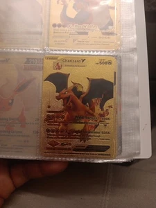 Pokemon Charizard V Evolution 508HP Gold Foil Fan Art Karte SMP 26-43 V2 - Bild 1 von 1