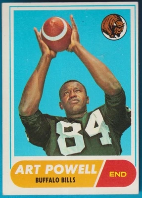 1968 Topps Art Powell, End, Buffalo Bills(4x AFL AS)(All-Time All-AFL Team) # 71 - Image 1 of 4