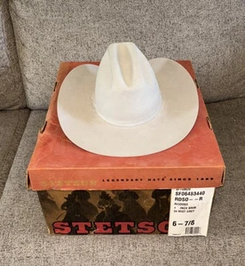 Stetson Ruidoso Cowboy Hat/Mist Grey/6 7/8 Chicago Exclusive W Box READ - Imagen 1 de 23
