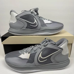 NEW Nike Kyrie Low 5 Wolf Grey White DO9617-001 Men's Size 12.5 Basketball Shoes - Picture 1 of 9