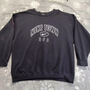 Vintage NIKE 1990s Town USA Crewneck Size XL VTG 90s White Tag Rare Made in USA - Picture 1 of 13