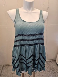 Vestido sin Mangas Free People Intimately Voile y Encaje Trapecio Talla MEDIANA - Imagen 1 de 9