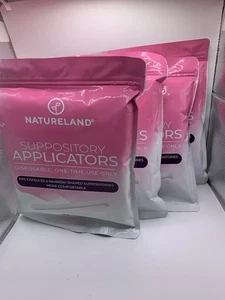4x Natureland Vaginalzäpfchen Applikatoren für Frauen, 20 Stück (insgesamt 80) - Bild 1 von 3