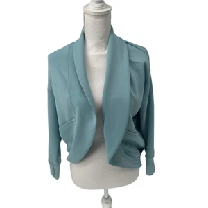 Yogalicious Girls Light blue Scuba Cardigan Sz 10 - Picture 1 of 6