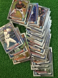 2024 Bowman Chrome Baseball Mojo Refractor 25 Card LOT - Picture 1 of 24